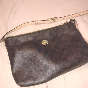 Leather Coach crossbody bag